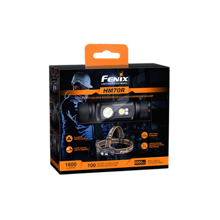 Latarka diodowa Fenix HM70R - czołówka